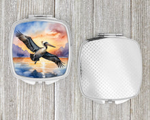 Load image into Gallery viewer, Pelican Fyling at Sunrise Compact Mirror – Stylish Purse Mirror with Artistic Covers