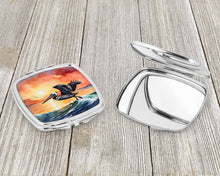 Load image into Gallery viewer, Pelican Fiery Sunset Compact Mirror – Stylish Purse Mirror with Artistic Covers