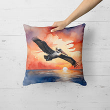 Load image into Gallery viewer, Pelican Fiery Sunset Throw Pillow