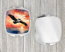 Load image into Gallery viewer, Pelican Fiery Sunset Compact Mirror – Stylish Purse Mirror with Artistic Covers