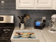 Load image into Gallery viewer, Pelicans Flying Glass Cutting Boards – Durable, Decorative Kitchen Art