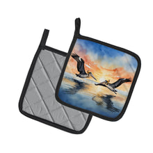 Load image into Gallery viewer, Pelicans Flying Pot Holders - Set of 2 Decorative Kitchen Helpers | Made in the USA
