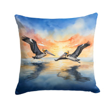 Load image into Gallery viewer, Pelicans Flying Throw Pillow - 14x14 Decorative Pillow – Art for Your Home &amp; Patio