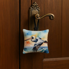 Load image into Gallery viewer, Pelican Soaring Hanging Square Fabric Ornament 3.5 × 3.5