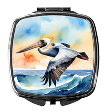 Load image into Gallery viewer, Pelican Soaring Compact Mirror – Stylish Purse Mirror with Artistic Covers