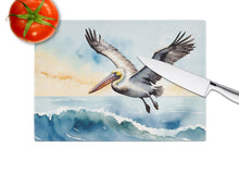 Load image into Gallery viewer, Pelican Soaring Glass Cutting Boards – Durable, Decorative Kitchen Art
