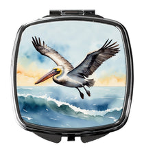 Load image into Gallery viewer, Pelican Soaring Compact Mirror – Stylish Purse Mirror with Artistic Covers