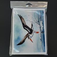Load image into Gallery viewer, Black Skimmer Greeting Cards - Blank Note Cards – 8-Pack of Artist-Designed Cards with Envelopes