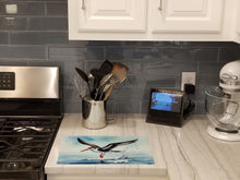 Load image into Gallery viewer, Black Skimmer Glass Cutting Boards – Durable, Decorative Kitchen Art