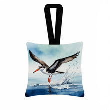 Load image into Gallery viewer, Black Skimmer Hanging Square Fabric Ornament 3.5 × 3.5