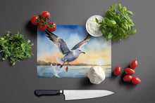 Load image into Gallery viewer, Gull Flying Low Glass Cutting Boards – Durable, Decorative Kitchen Art
