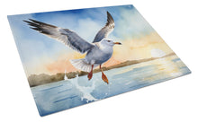 Load image into Gallery viewer, Gull Flying Low Glass Cutting Boards – Durable, Decorative Kitchen Art