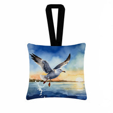 Load image into Gallery viewer, Gull Flying Low Hanging Square Fabric Ornament 3.5 × 3.5