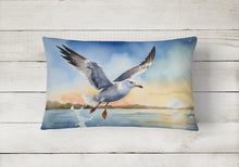 Load image into Gallery viewer, Gull Flying Low Throw Pillow