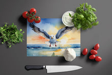 Load image into Gallery viewer, Gull Flying Low Glass Cutting Boards – Durable, Decorative Kitchen Art
