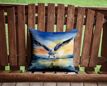 Load image into Gallery viewer, Gull Flying Low Throw Pillow - 14x14 Decorative Pillow – Art for Your Home &amp; Patio