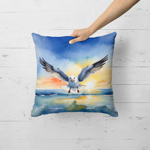 Load image into Gallery viewer, Gull Flying Low Throw Pillow