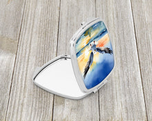 Load image into Gallery viewer, Gull Flying Low Compact Mirror – Stylish Purse Mirror with Artistic Covers