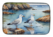 Load image into Gallery viewer, Gulls Scavenging Dish Drying Mat