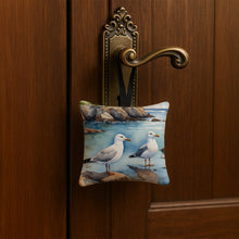 Load image into Gallery viewer, Gulls Scavenging Hanging Square Fabric Ornament 3.5 × 3.5