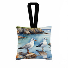 Load image into Gallery viewer, Gulls Scavenging Hanging Square Fabric Ornament 3.5 × 3.5