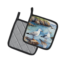 Load image into Gallery viewer, Gulls Scavenging Pot Holders - Set of 2 Decorative Kitchen Helpers | Made in the USA