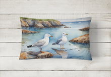Load image into Gallery viewer, Gulls Scavenging Throw Pillow