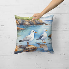 Load image into Gallery viewer, Gulls Scavenging Throw Pillow