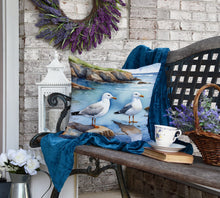 Load image into Gallery viewer, Gulls Scavenging Throw Pillow