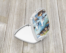 Load image into Gallery viewer, Gulls Scavenging Compact Mirror – Stylish Purse Mirror with Artistic Covers