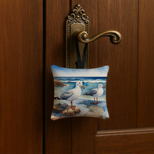 Load image into Gallery viewer, Gulls Scavenging Hanging Square Fabric Ornament 3.5 × 3.5