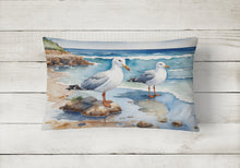 Load image into Gallery viewer, Gulls Scavenging Throw Pillow