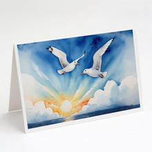 Load image into Gallery viewer, Gulls Soaring High Greeting Cards - Blank Note Cards – 8-Pack of Artist-Designed Cards with Envelopes