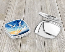 Load image into Gallery viewer, Gulls Soaring High Compact Mirror – Stylish Purse Mirror with Artistic Covers