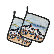 Load image into Gallery viewer, Oystercatchers Feeding Pot Holders - Set of 2 Decorative Kitchen Helpers | Made in the USA