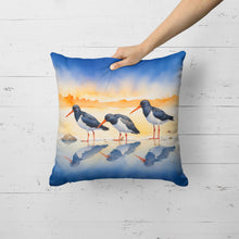 Load image into Gallery viewer, Oystercatchers Foraging Throw Pillow