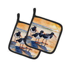 Load image into Gallery viewer, Oystercatchers Foraging Pot Holders - Set of 2 Decorative Kitchen Helpers | Made in the USA