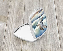 Load image into Gallery viewer, Sanderling Racing the Tide Compact Mirror – Stylish Purse Mirror with Artistic Covers