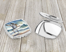 Load image into Gallery viewer, Sanderling Racing the Tide Compact Mirror – Stylish Purse Mirror with Artistic Covers