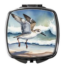 Load image into Gallery viewer, Sanderling Racing the Tide Compact Mirror – Stylish Purse Mirror with Artistic Covers