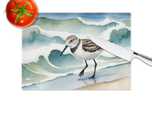 Load image into Gallery viewer, Sanderling Racing the Tide Glass Cutting Boards – Durable, Decorative Kitchen Art