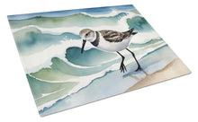 Load image into Gallery viewer, Sanderling Racing the Tide Glass Cutting Boards – Durable, Decorative Kitchen Art