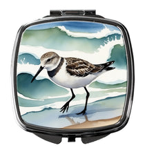 Load image into Gallery viewer, Sanderling Racing the Tide Compact Mirror – Stylish Purse Mirror with Artistic Covers