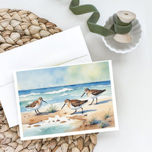 Load image into Gallery viewer, Sandpipers Hunting Greeting Cards - Blank Note Cards – 8-Pack of Artist-Designed Cards with Envelopes