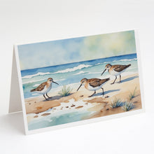 Load image into Gallery viewer, Sandpipers Hunting Greeting Cards - Blank Note Cards – 8-Pack of Artist-Designed Cards with Envelopes