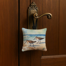 Load image into Gallery viewer, Sandpipers Hunting Hanging Square Fabric Ornament 3.5 × 3.5