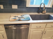 Load image into Gallery viewer, Sandpipers Dish Drying Mat