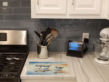 Load image into Gallery viewer, Sandpipers Glass Cutting Boards – Durable, Decorative Kitchen Art
