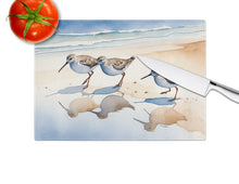 Load image into Gallery viewer, Sandpipers Glass Cutting Boards – Durable, Decorative Kitchen Art