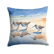 Load image into Gallery viewer, Sandpipers Throw Pillow - 14x14 Decorative Pillow – Art for Your Home &amp; Patio